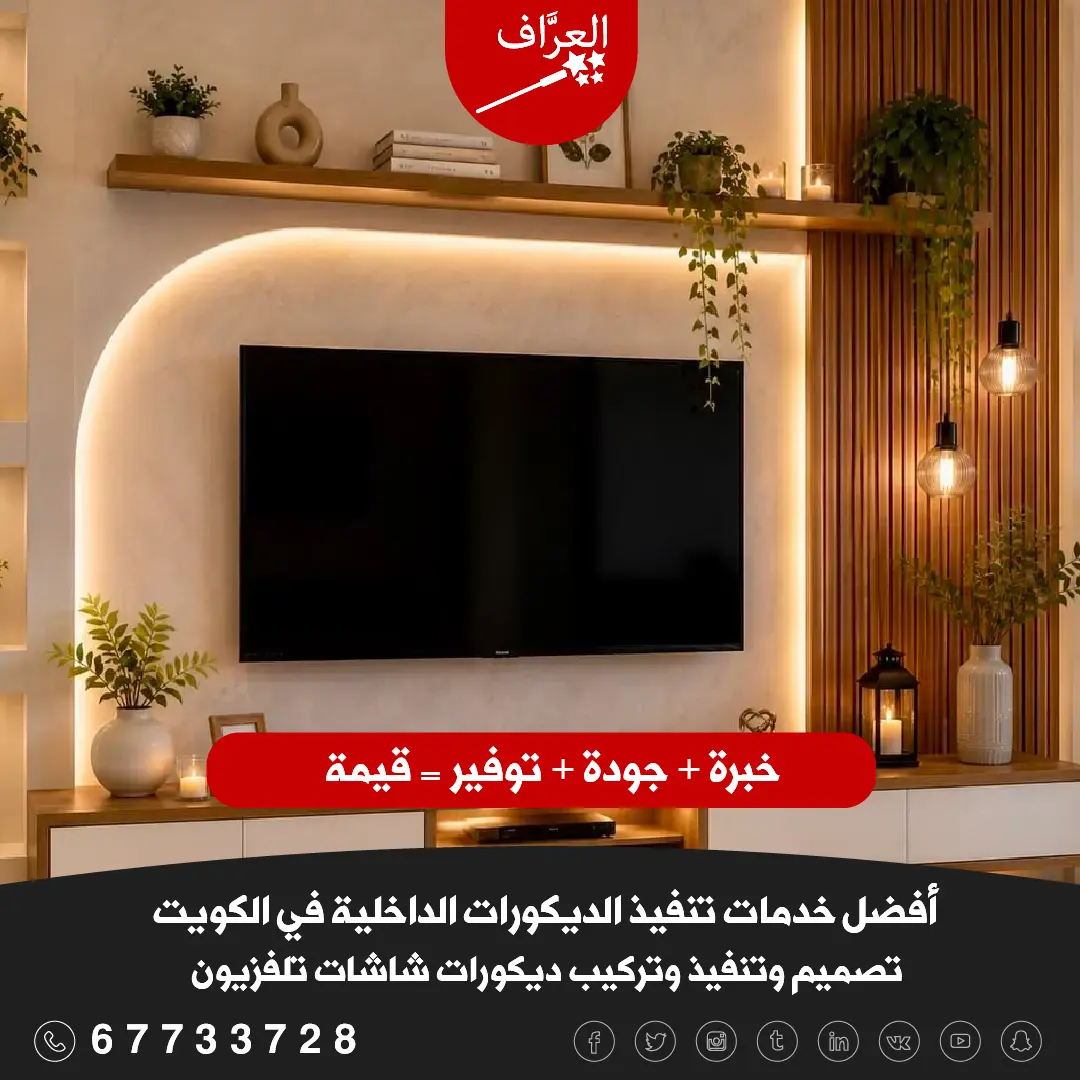 خدمات ديكورات شاشات تلفزيون الفروانية
