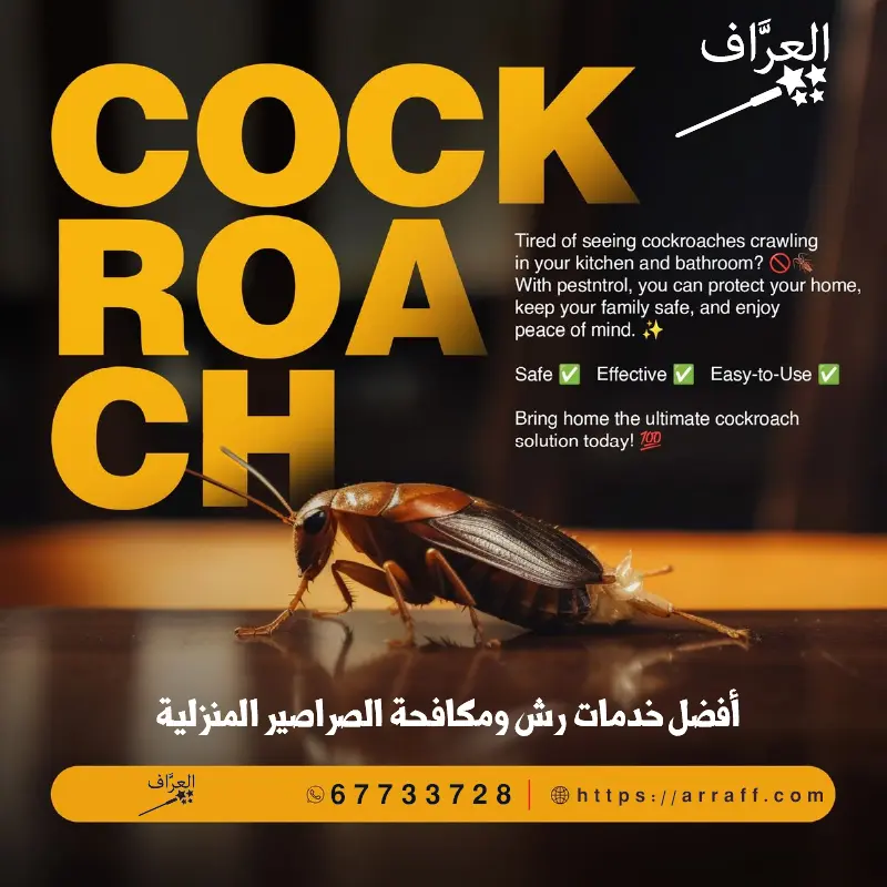 مكافحة زهيوي صراصير في الكويت مع العرَّاف