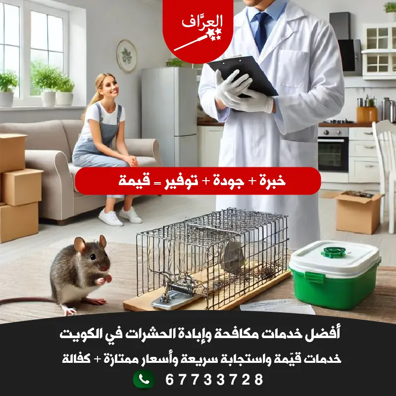 مكافحة القوارض والفئران في العارضية والري طعوم آمنة ومصائد