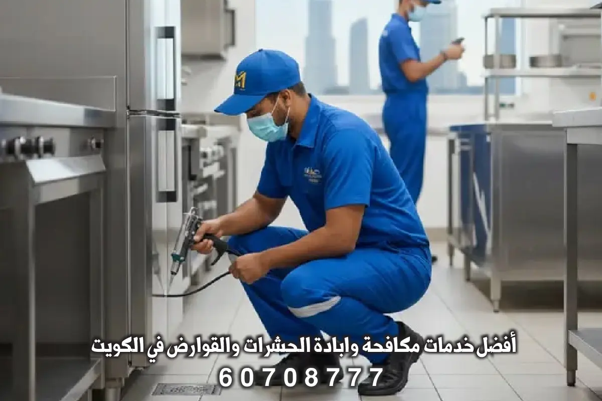 رش مبيدات في مطعم ومحل تجاري